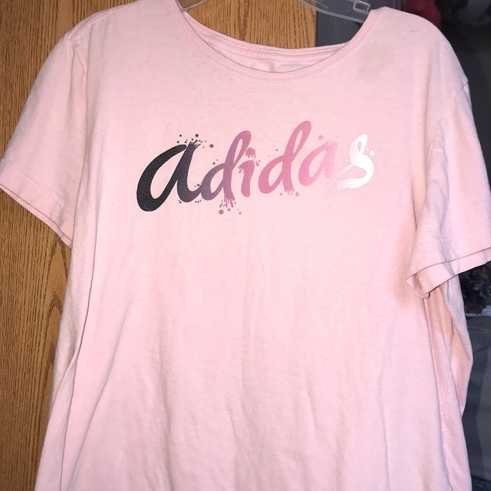 Adidas pink top